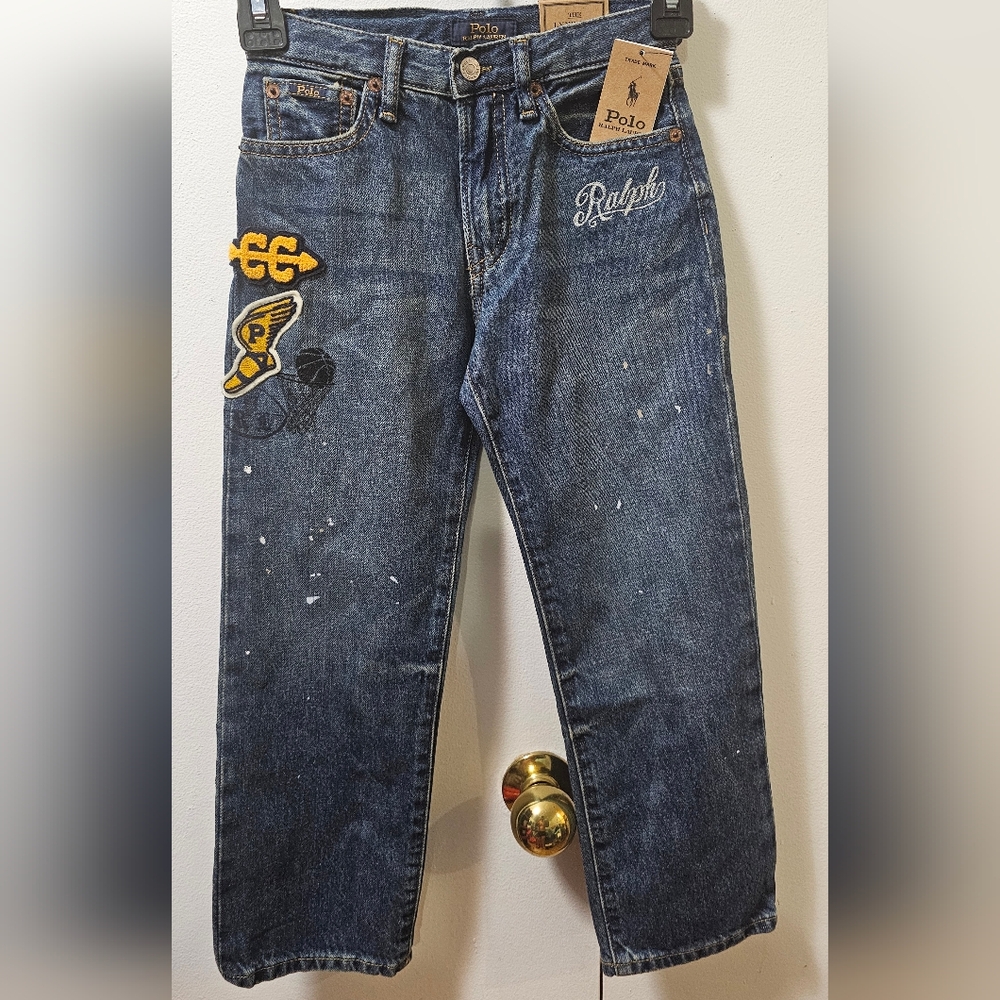 Polo Ralph Lauren P Wing Patch Lynwood Relaxed Boys Jeans Size 6